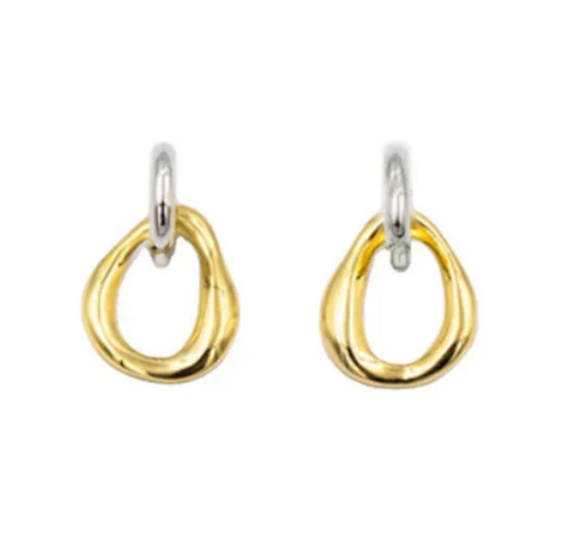 Silver and Gold Hoop: The Sylvia