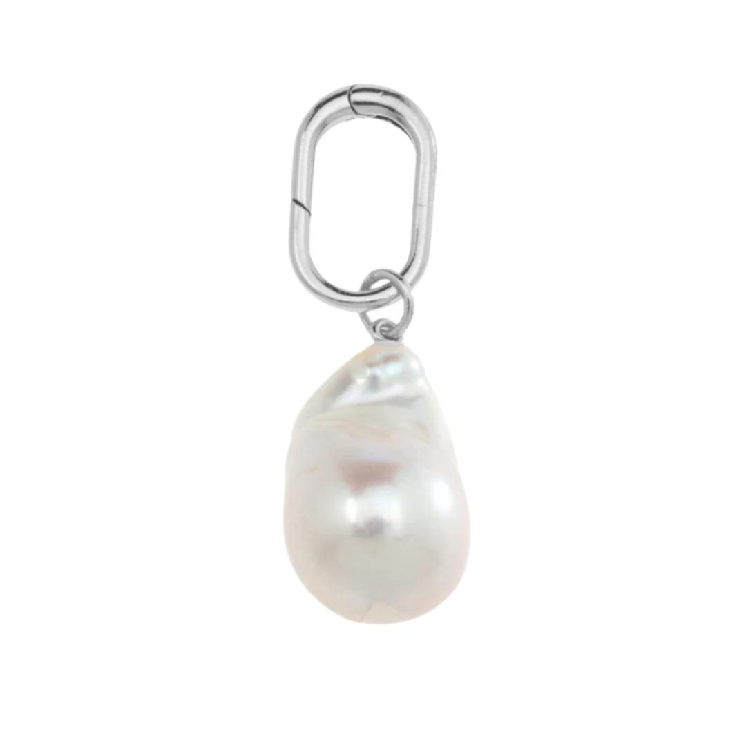 Natural Baroque Pearl Charm