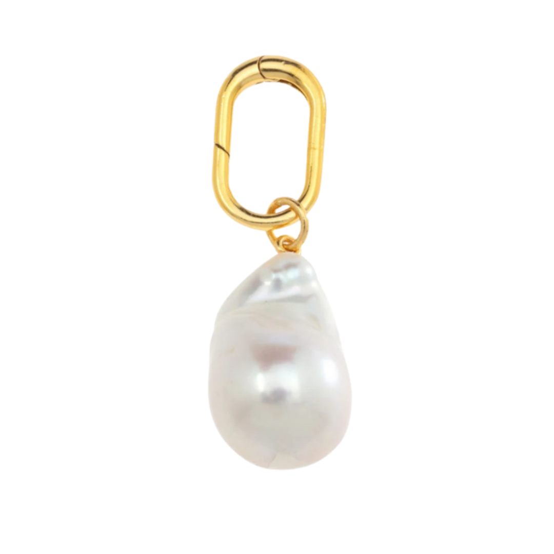 Natural Baroque Pearl Charm