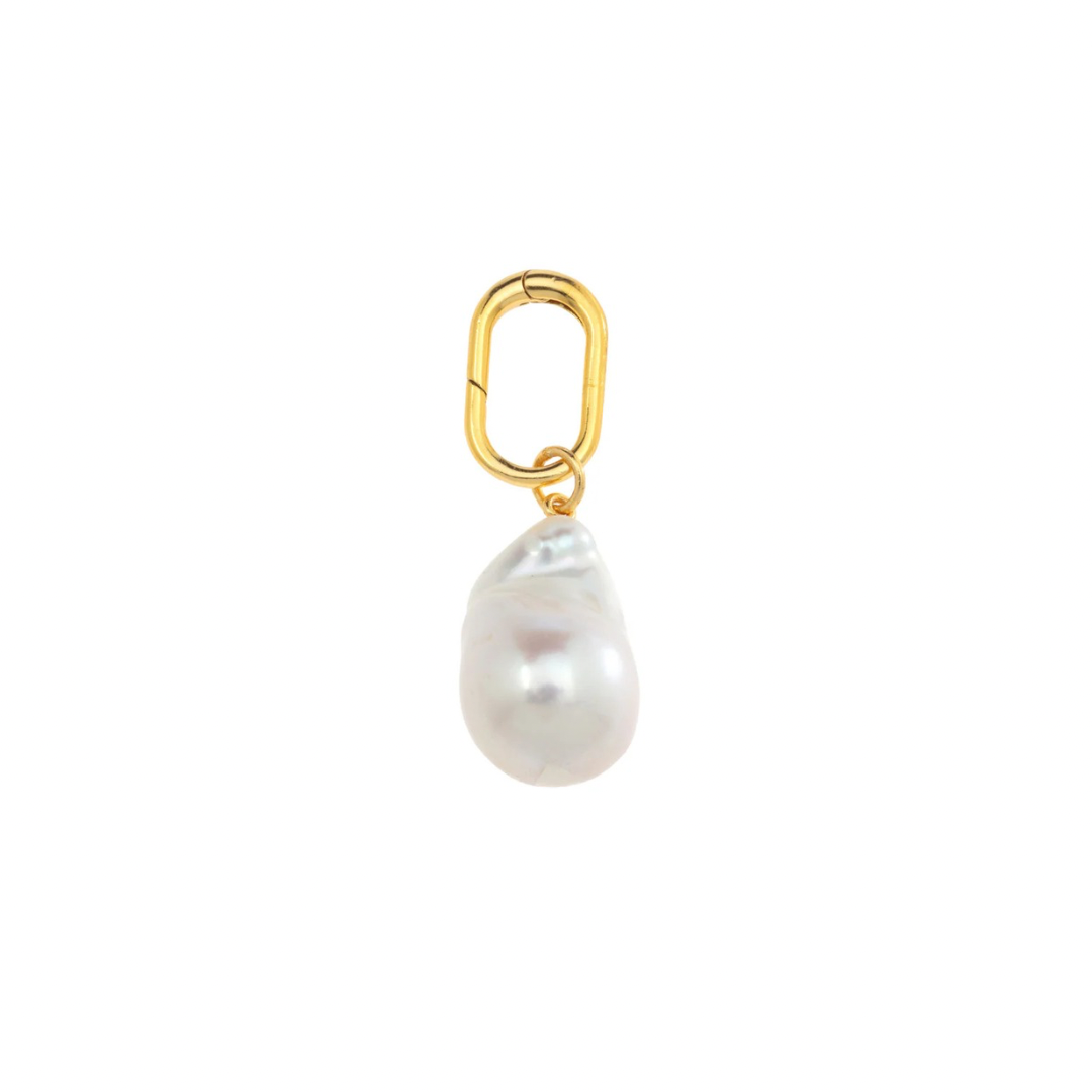 Natural Baroque Pearl Charm