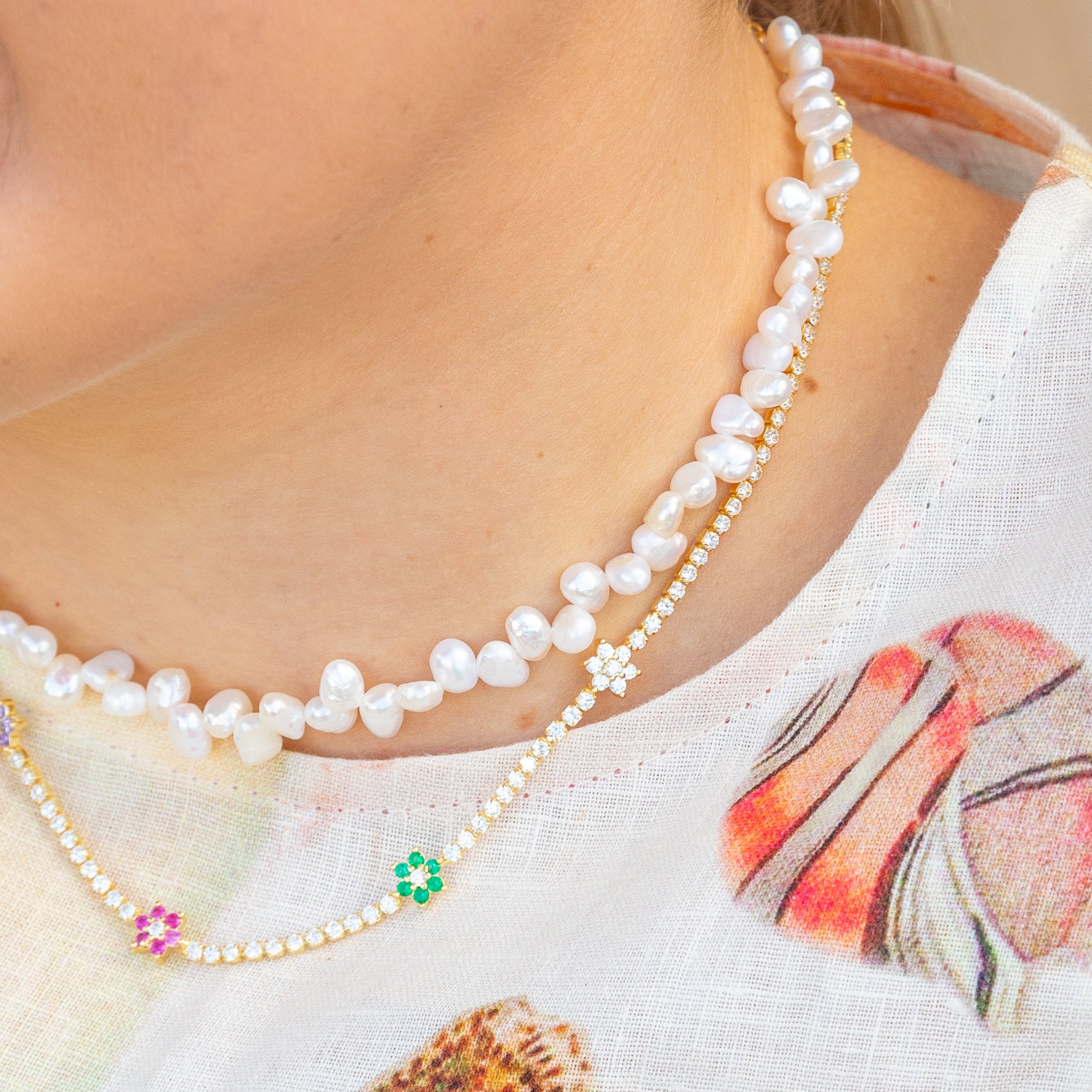 Freshwater Irregular Pearl Necklace: The Renata