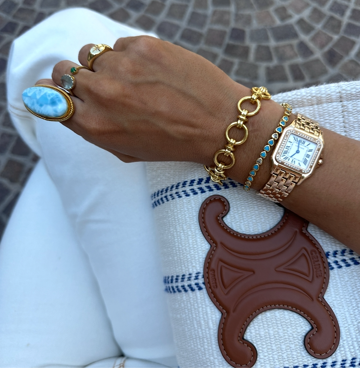 Chunky Link T-Bar Bracelet: The Wilma