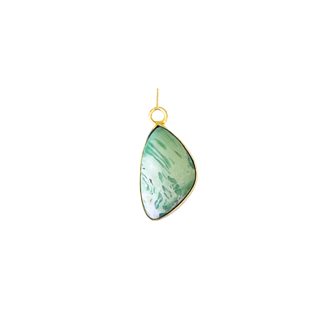 One Of A Kind Charm: Freeform Variscite