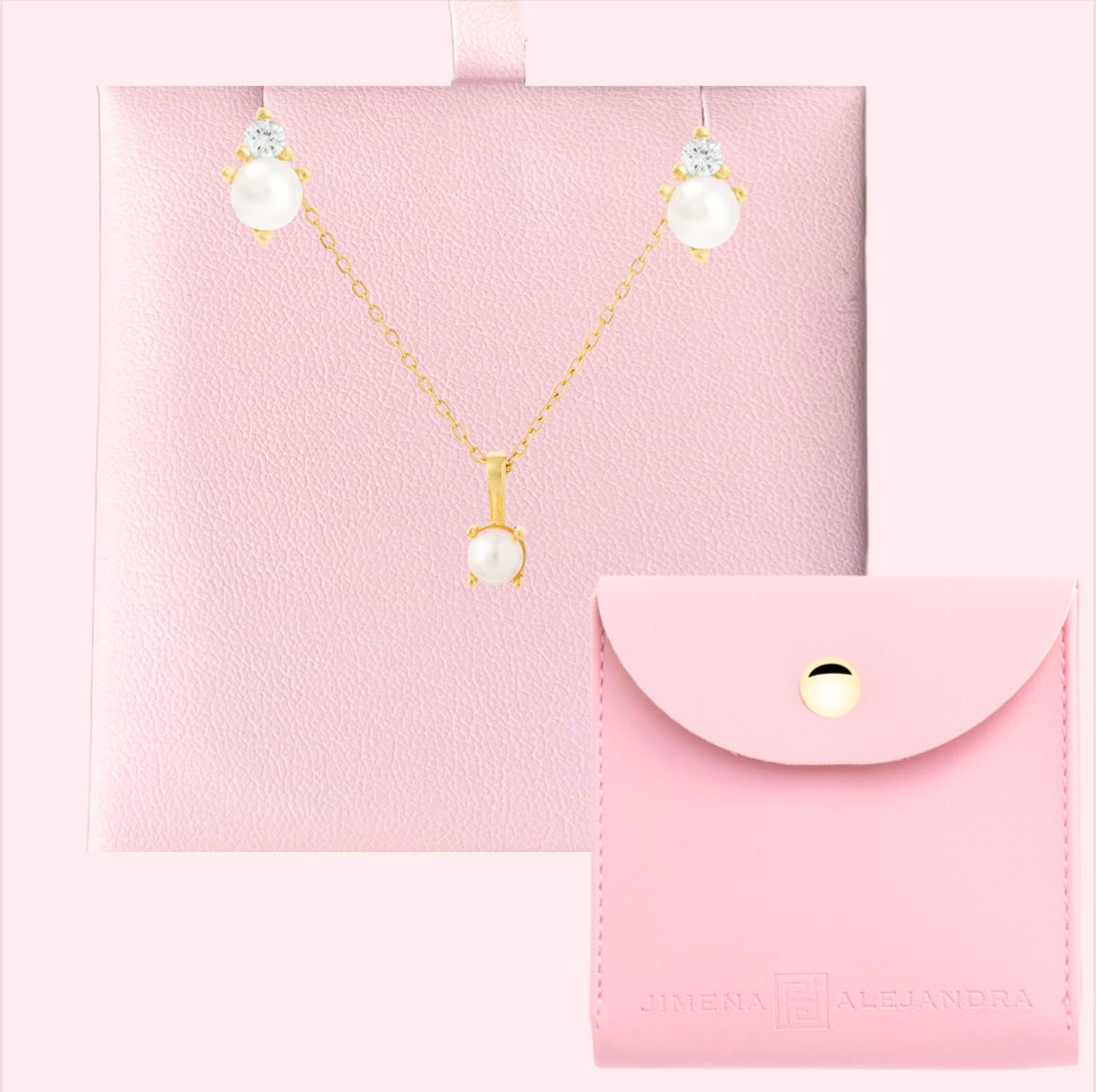 The Birthstone Necklace And Earring Set (June)