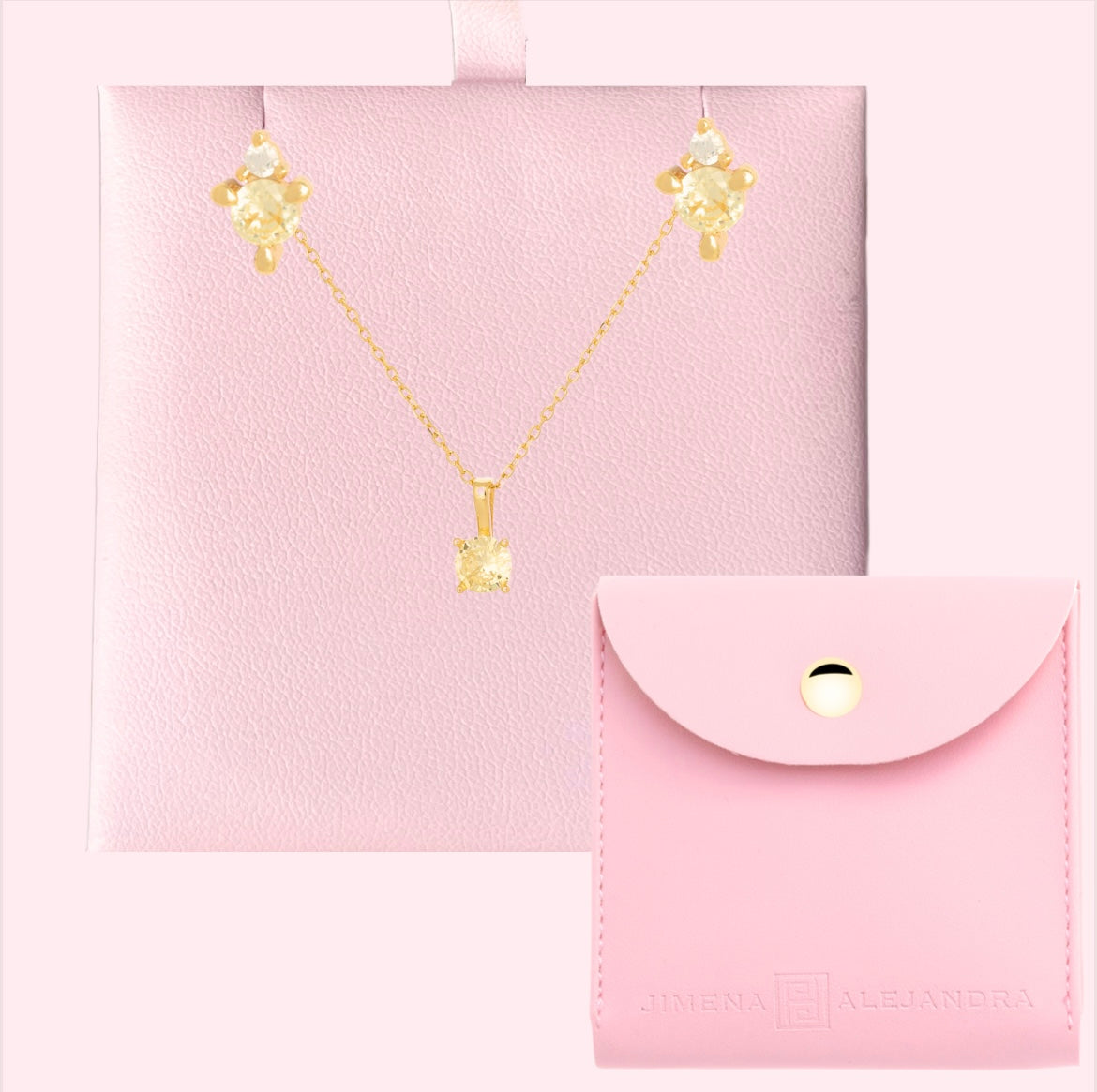 The Birthstone Necklace And Earring Set (November)