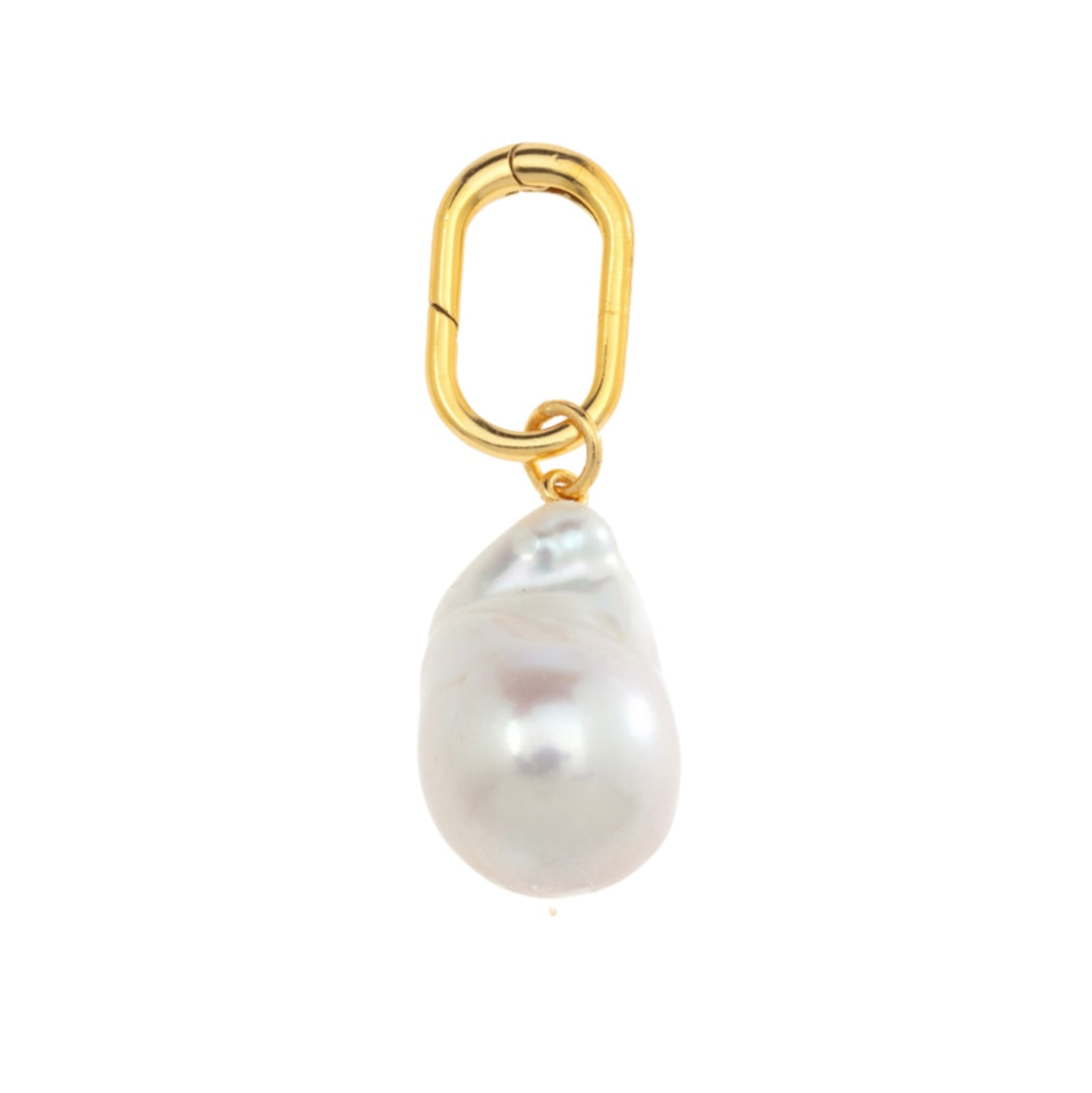 Natural Baroque Pearl Charm