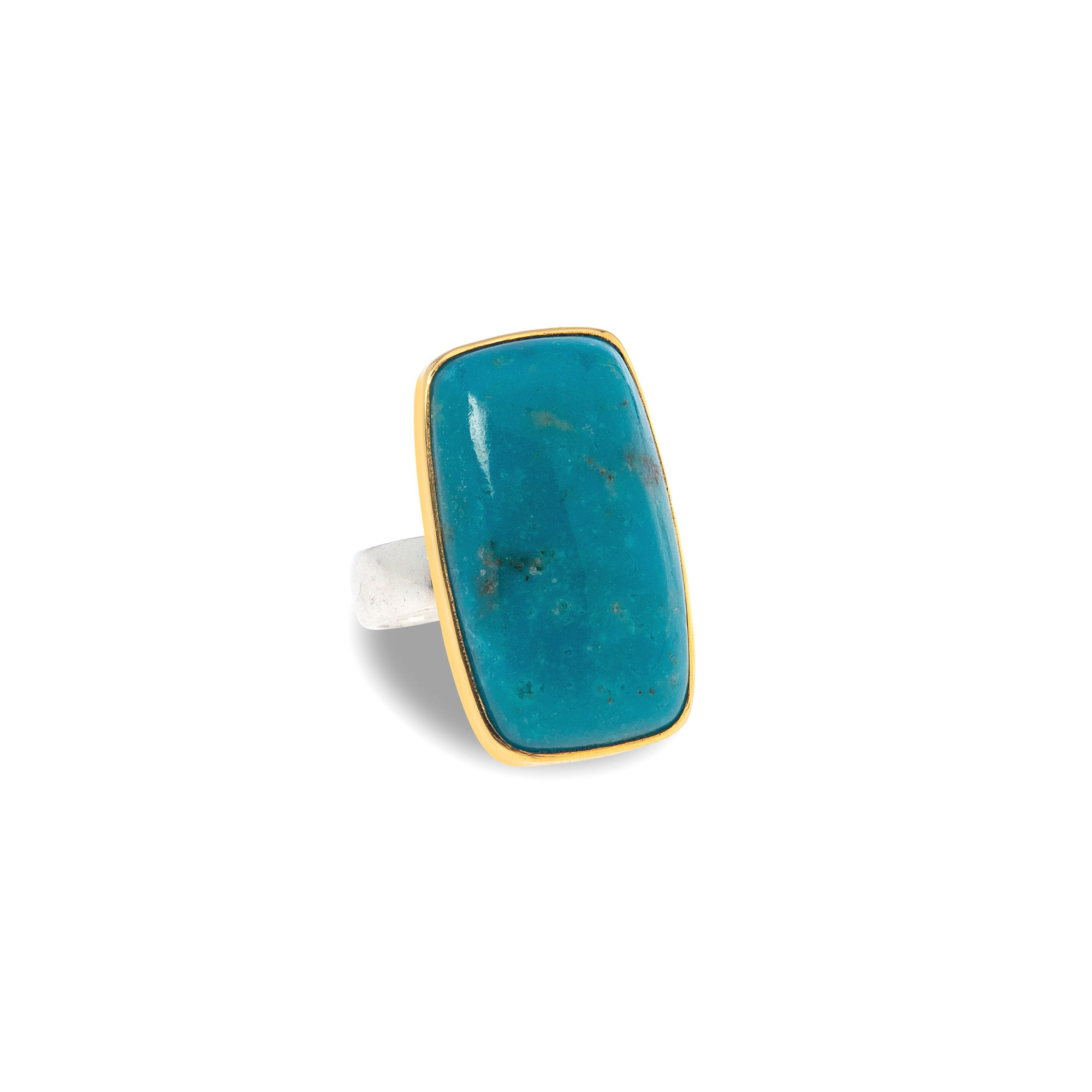 One Of A Kind 18k Gold Vermeil Turquoise Ring