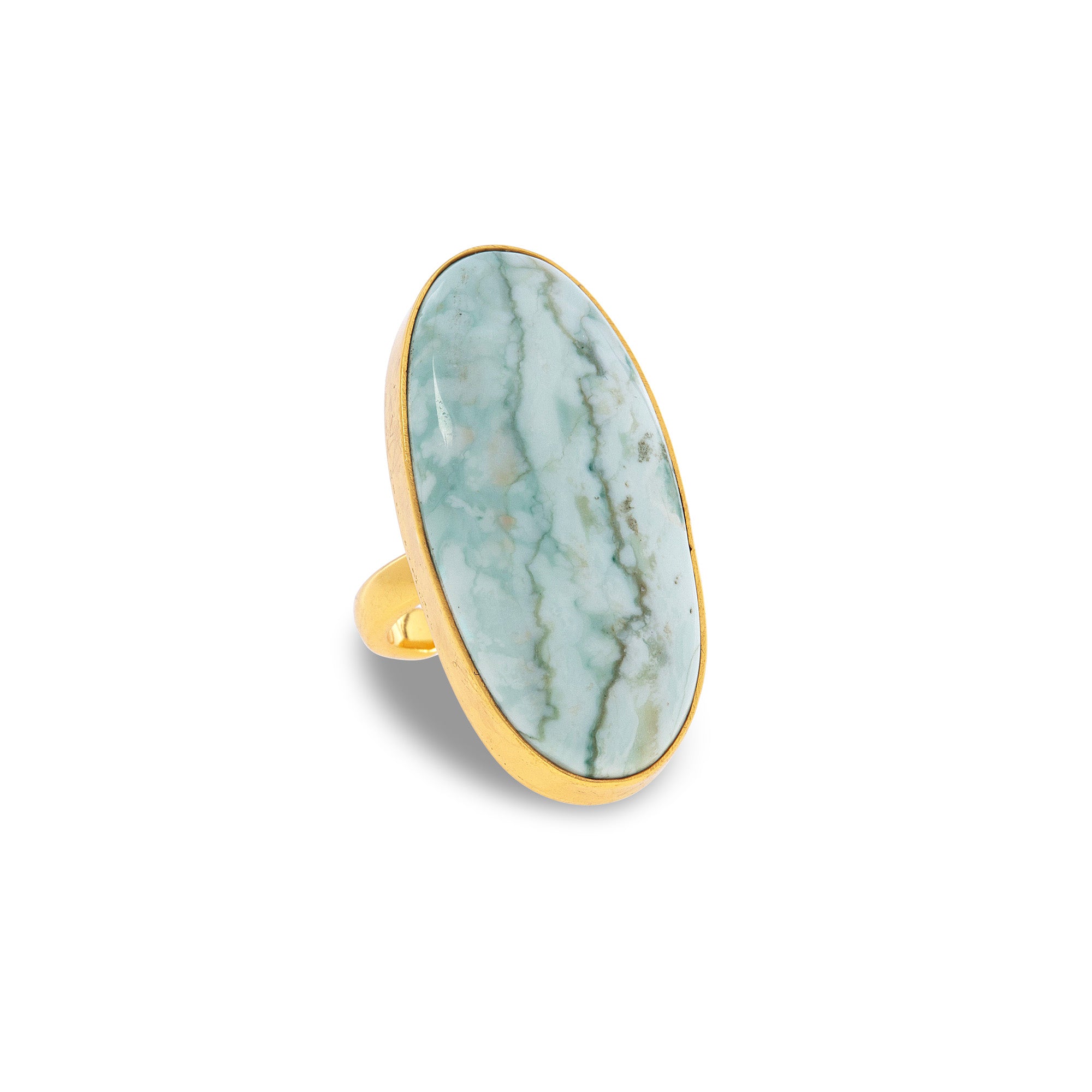 One Of A Kind 18k Gold Vermeil Serpentine Ring