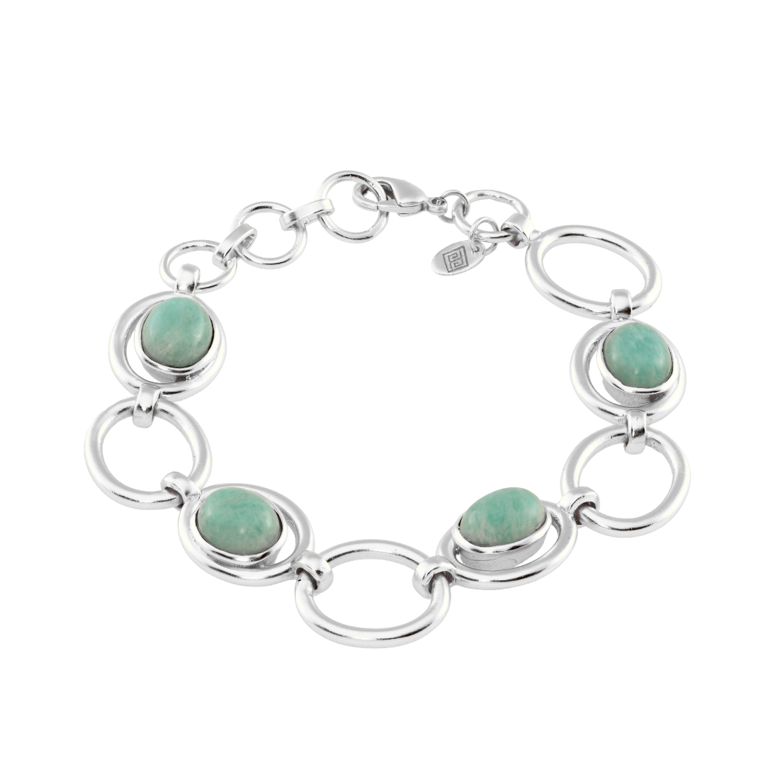 Amazonite Link Bracelet: The Ada