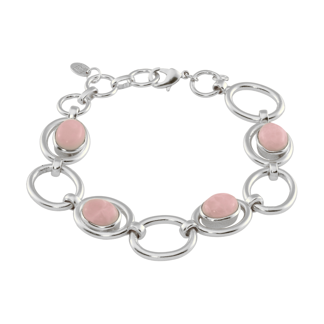 Pink Opal Link Bracelet: The Ada