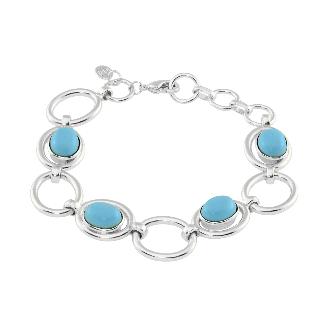 Turquoise Link Bracelet: The Ada