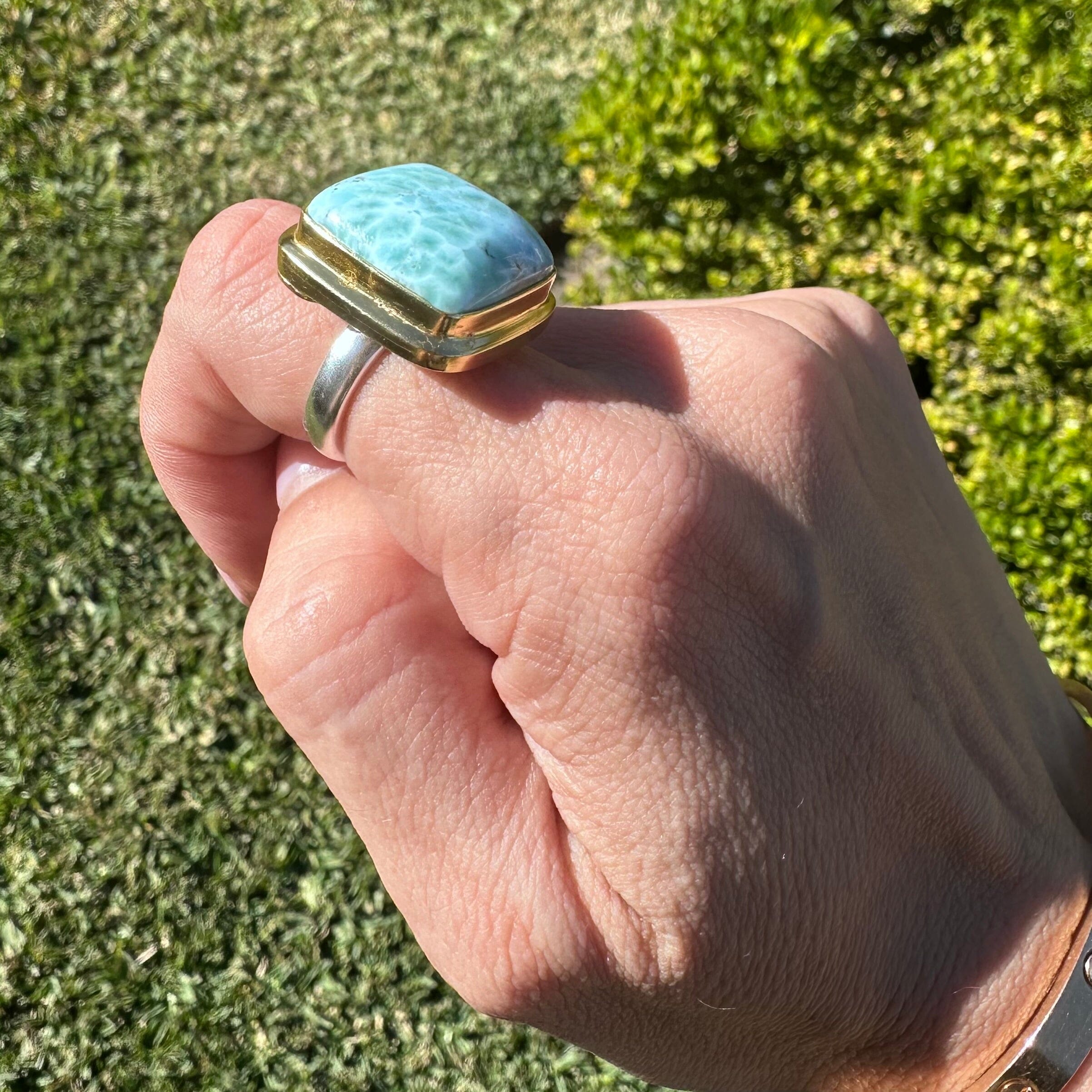 !ONE OF A KIND RING (Larimar) Jimena Alejandra 