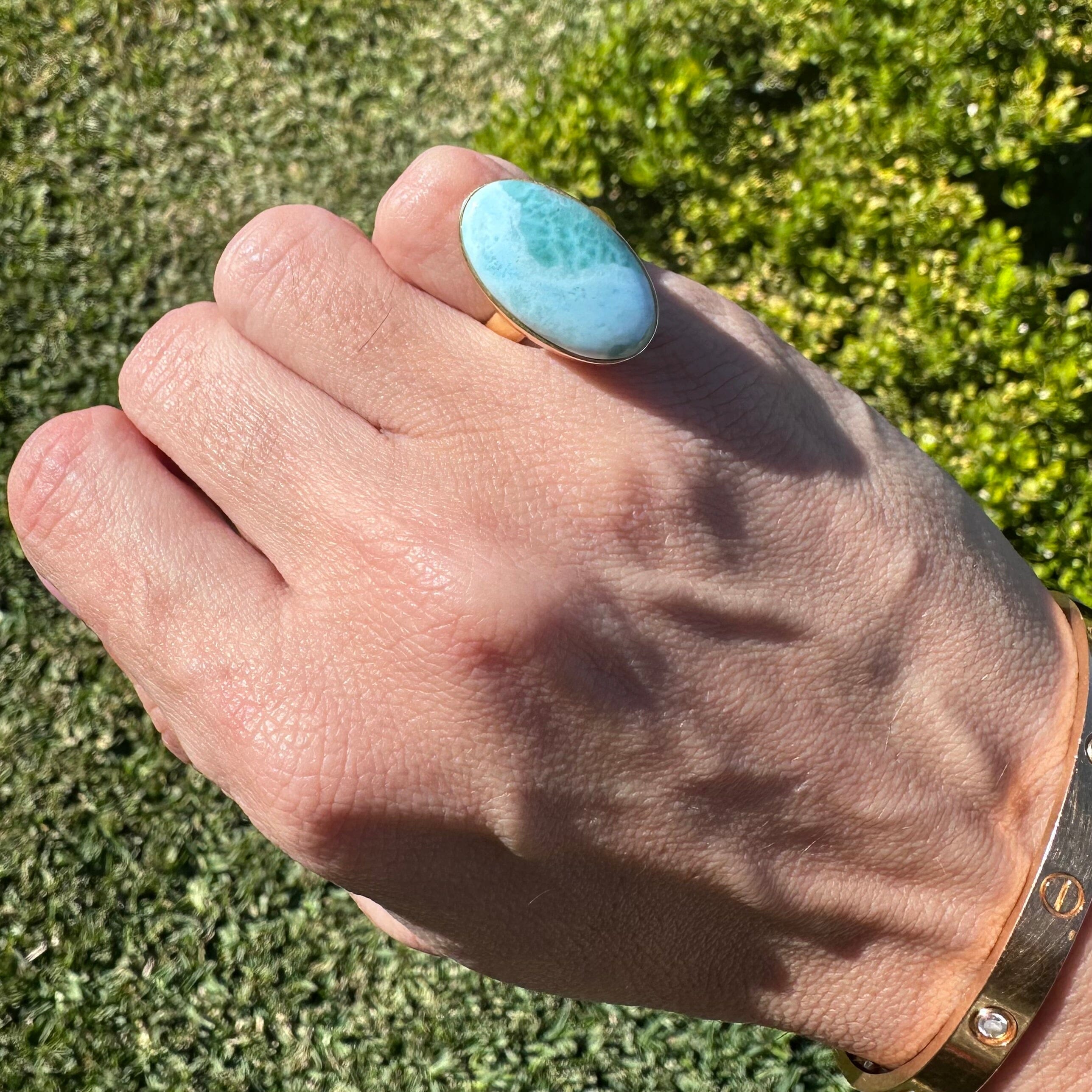 !ONE OF A KIND RING (Larimar) Jimena Alejandra 