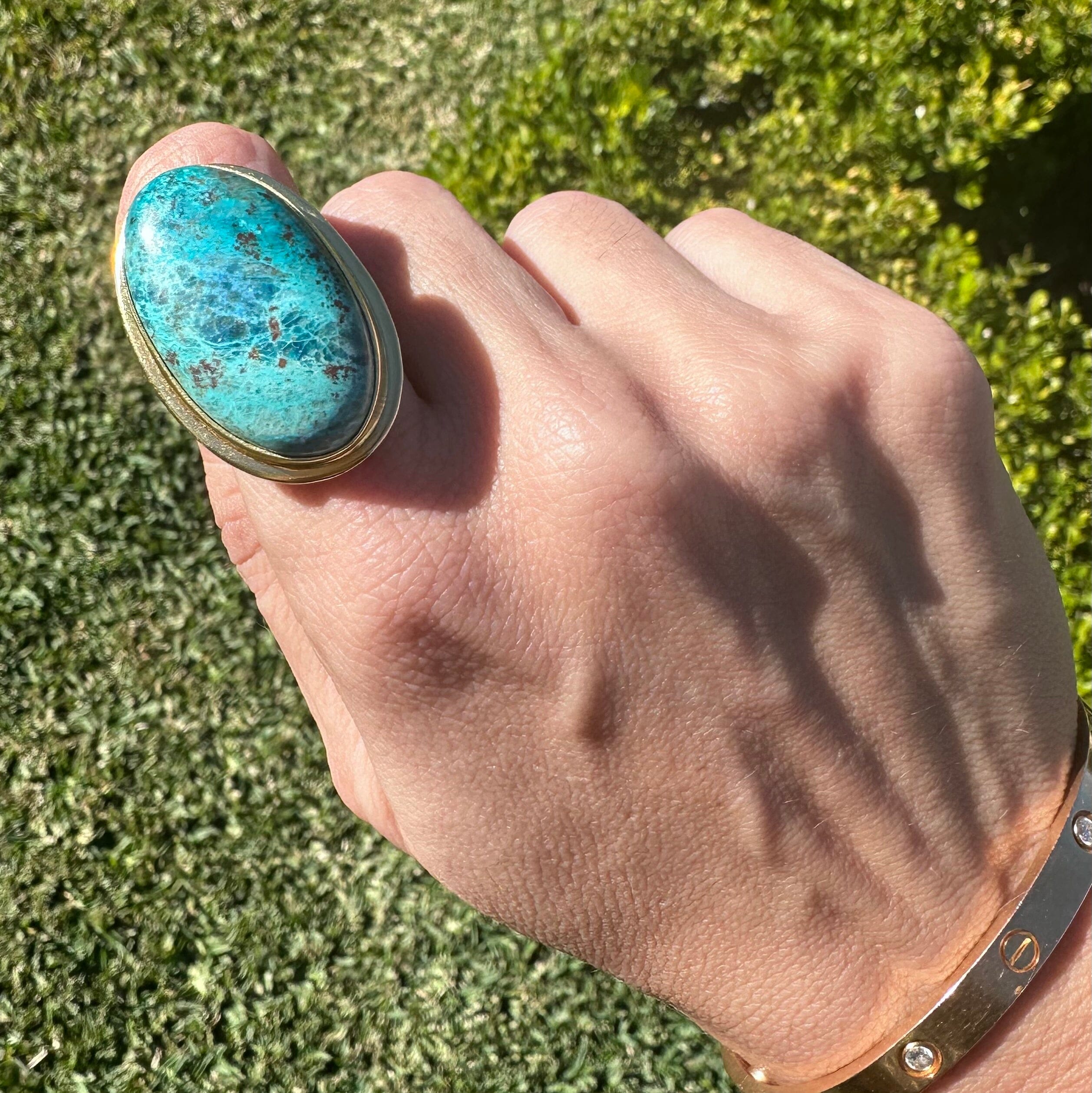 !ONE OF A KIND RING (Shattuckite) Rings Jimena Alejandra 