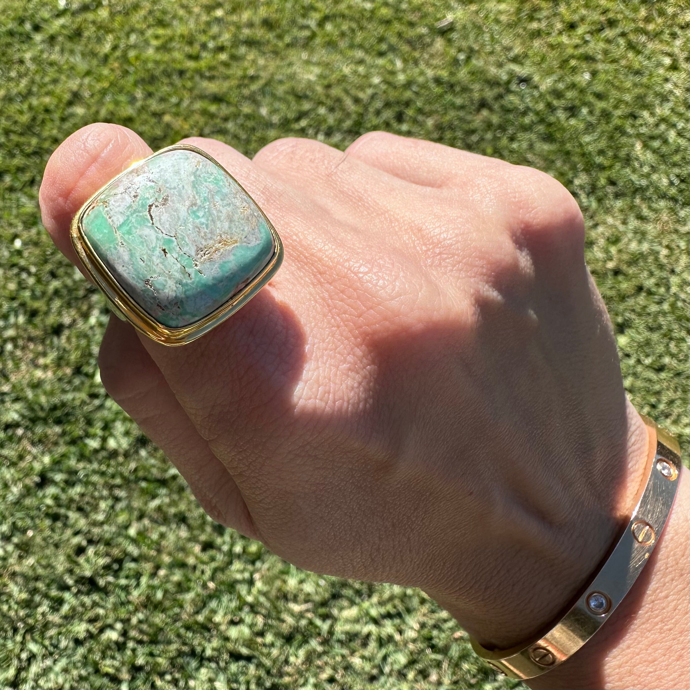 !ONE OF A KIND RING (Variscite) Jimena Alejandra 