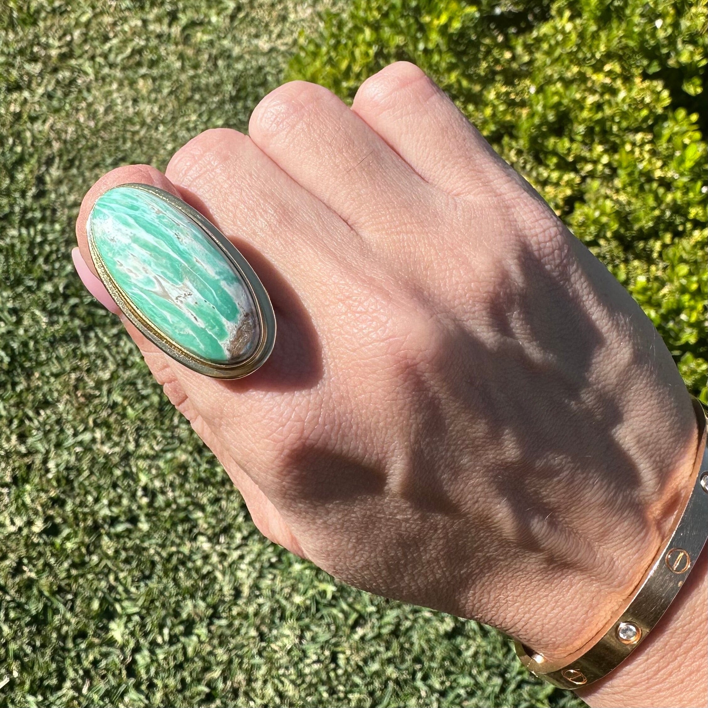 !ONE OF A KIND RING (Variscite) Jimena Alejandra 