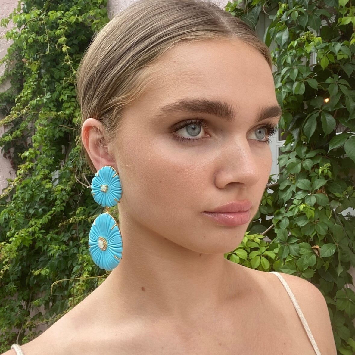 THE EMILIA (Blue Turquoise) Earrings Jimena Alejandra 