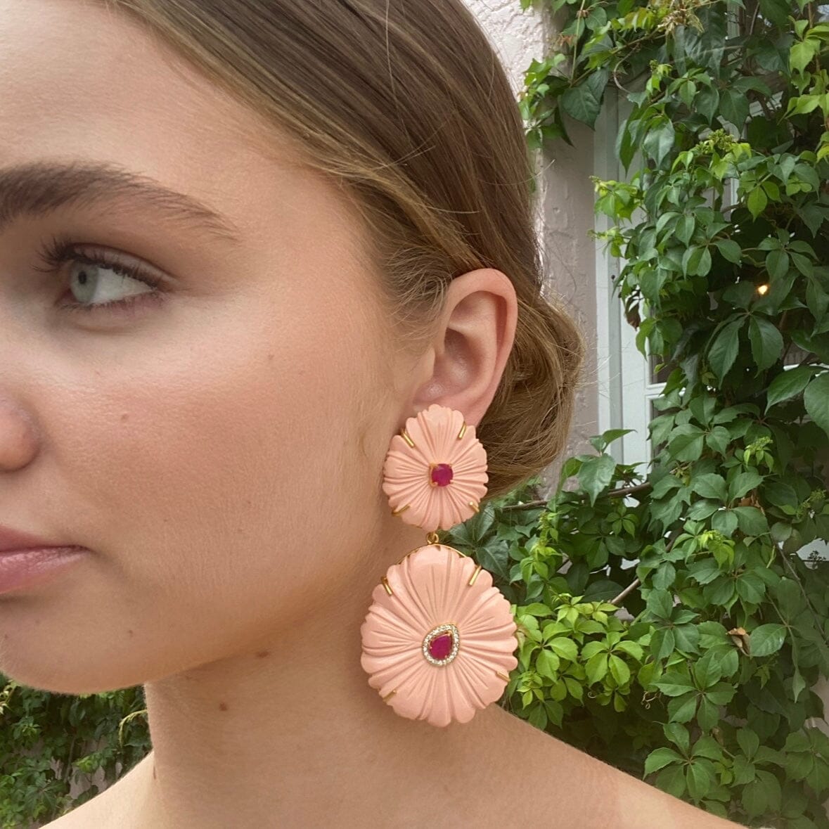 THE EMILIA (Coral) Earrings Jimena Alejandra 