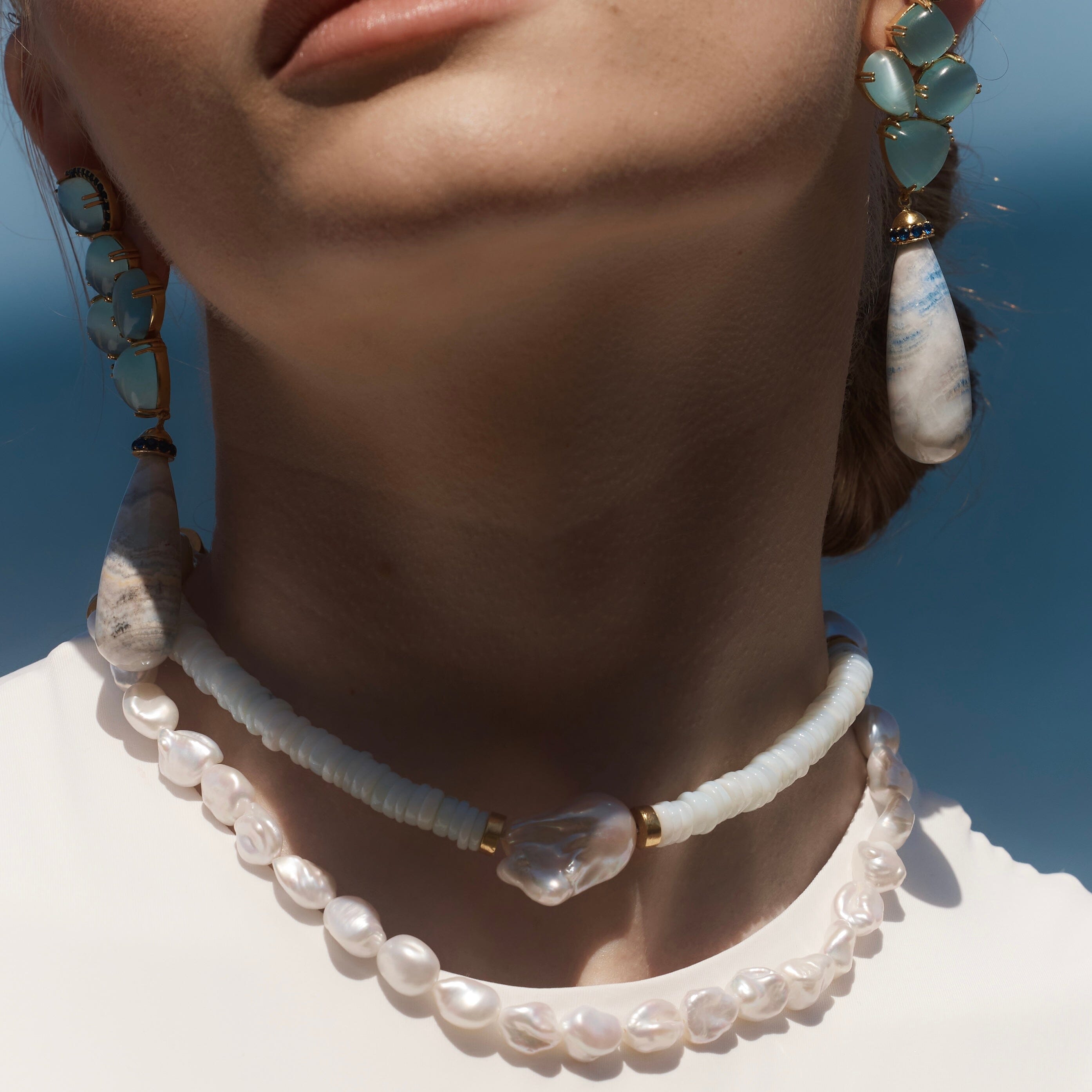 !THE JENNA (Aquamarine) Necklaces Jimena Alejandra 