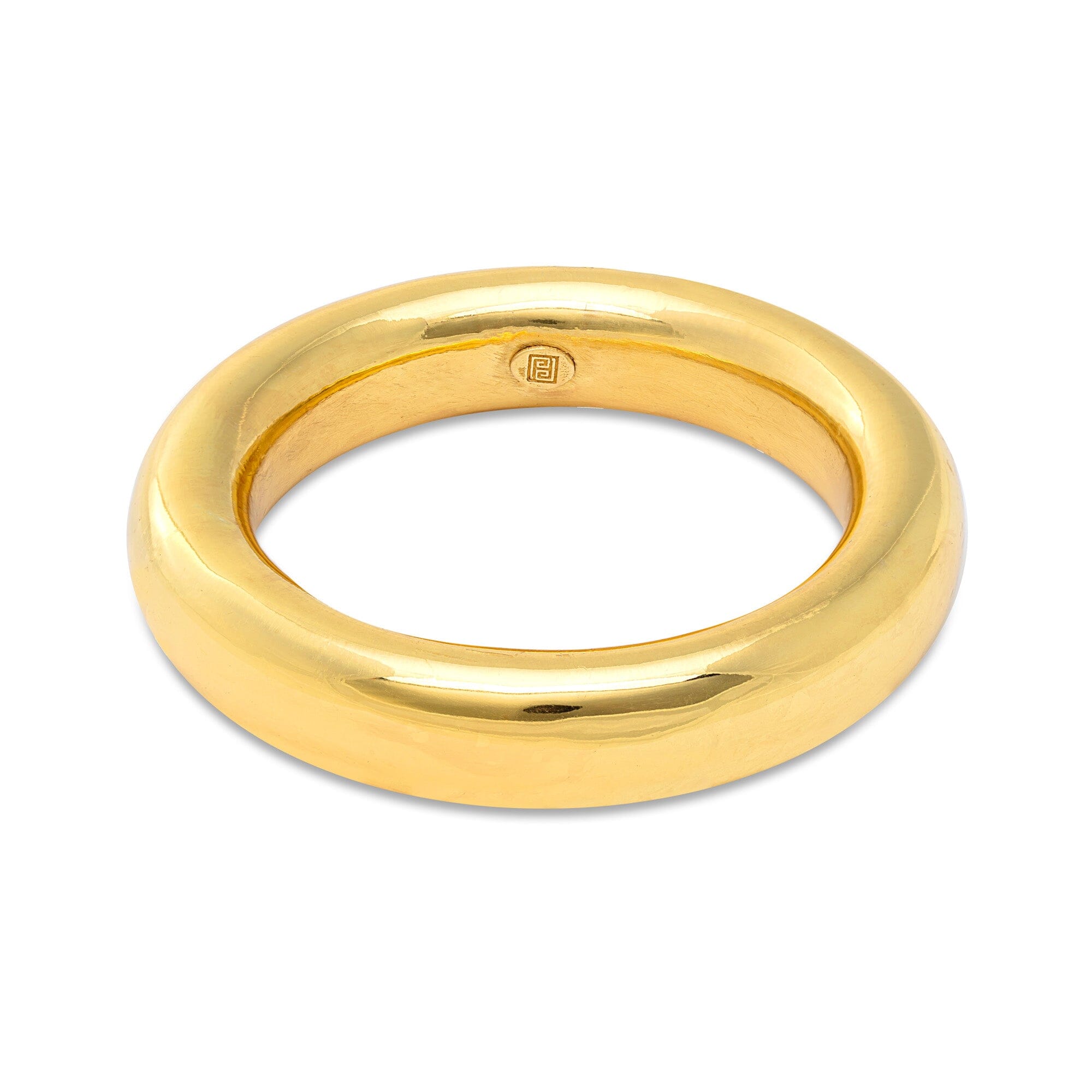 1 - hollow gold bangle single Jimena Alejandra 