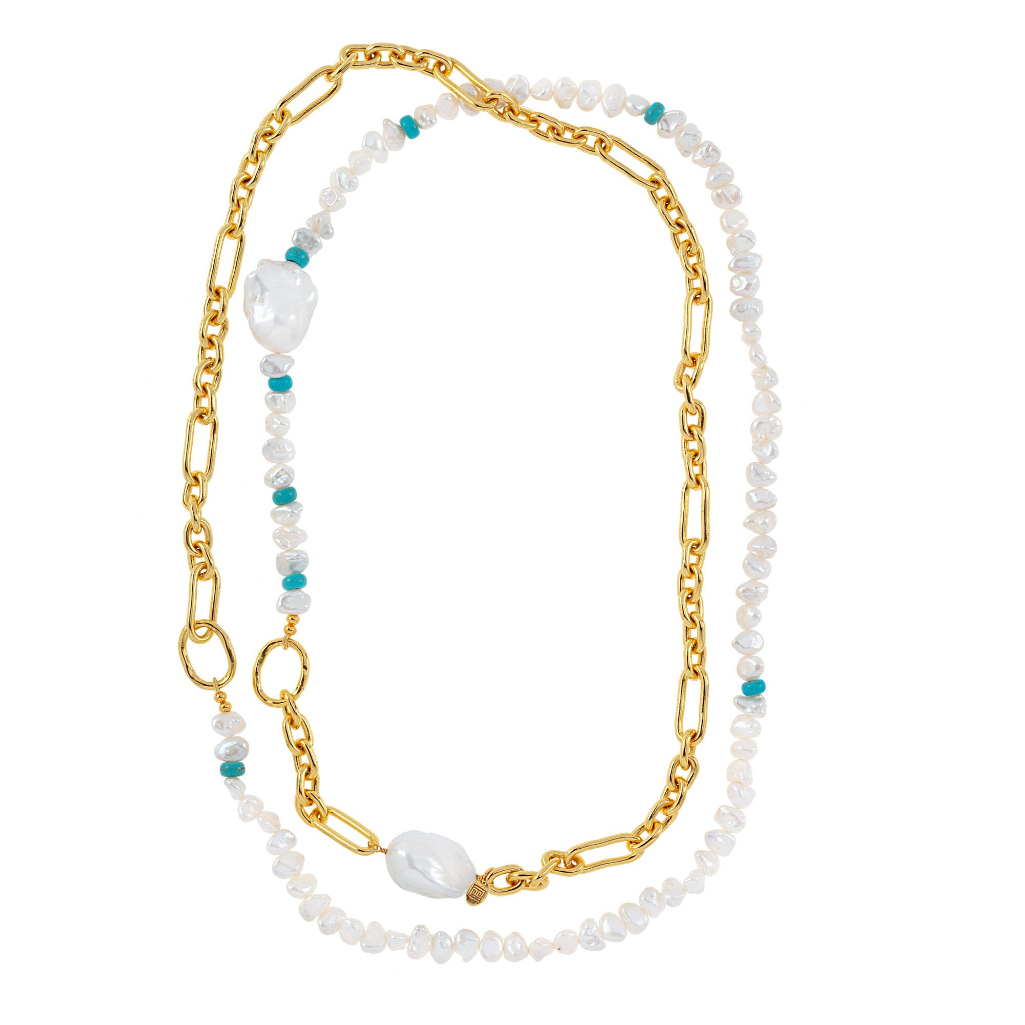 1 pearl and link chain Jimena Alejandra 