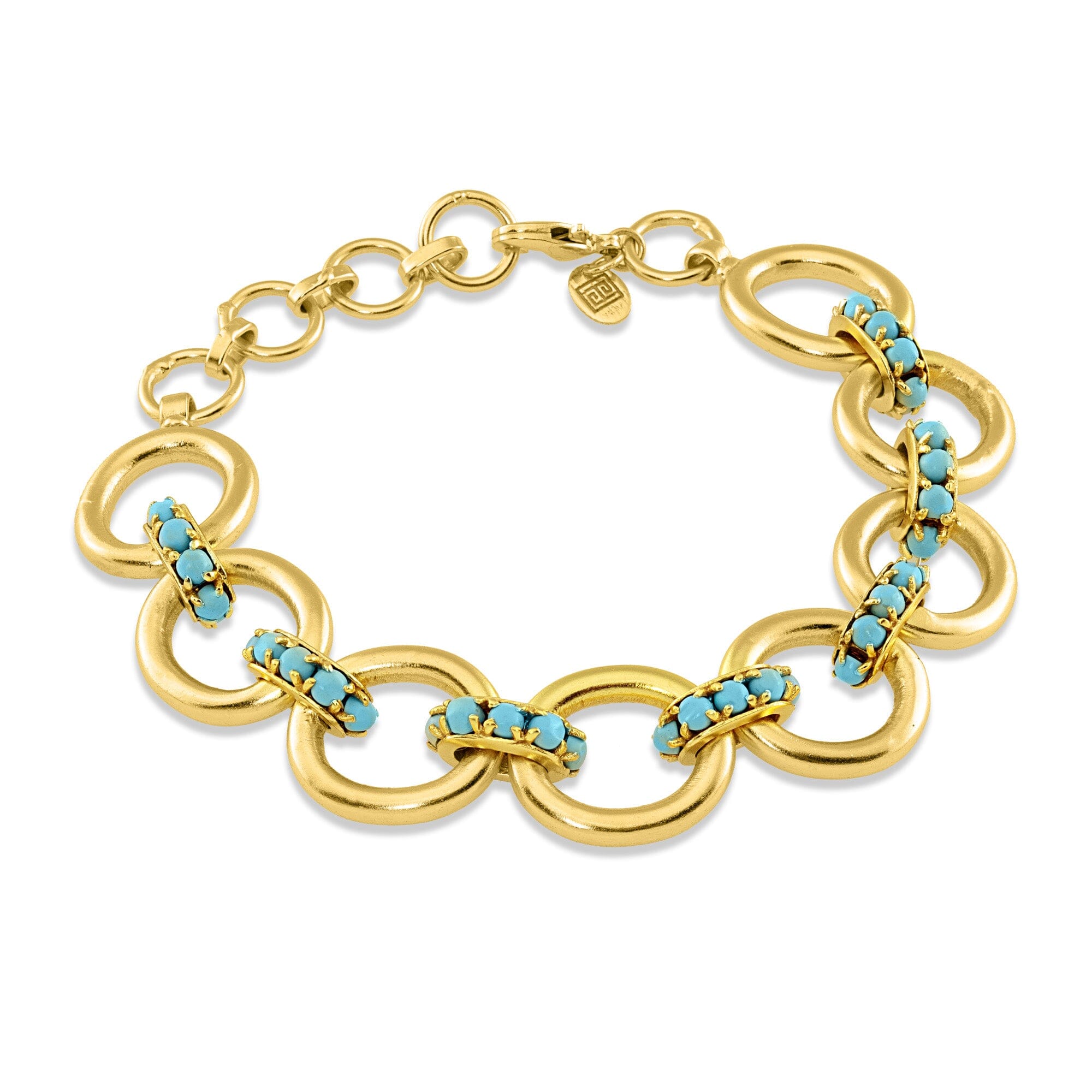 1 - turquoise links bracelet Jimena Alejandra 