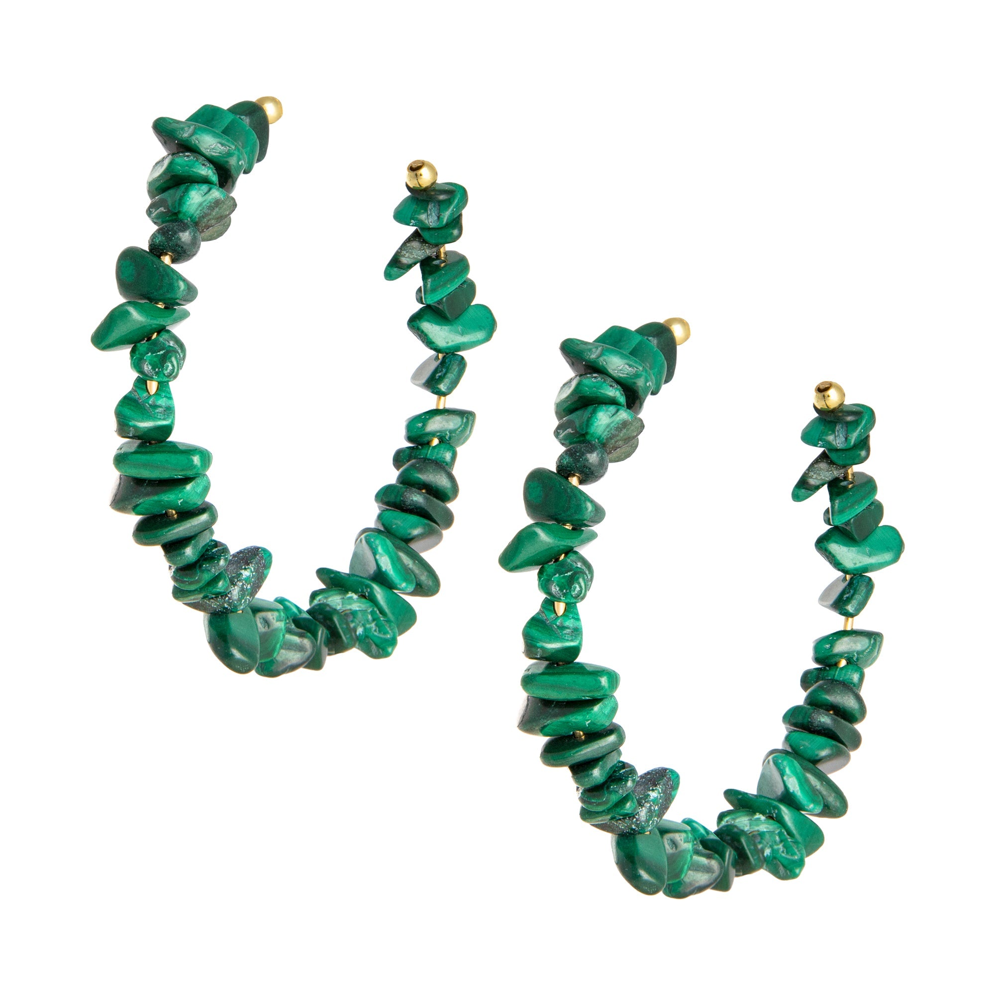 THE AVERY (Malachite) Earrings Jimena Alejandra 