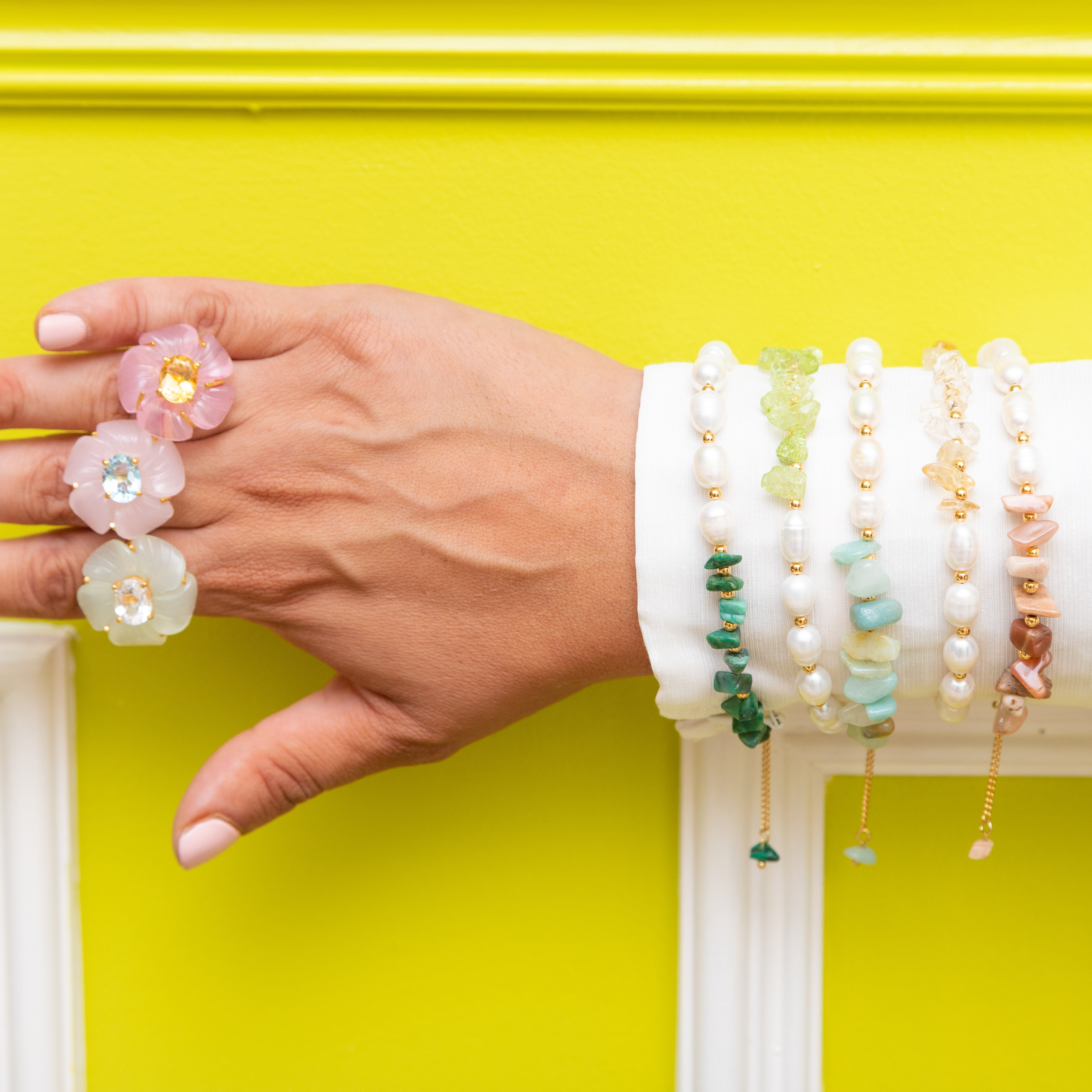 THE CAROLEE (Green Onyx) Bracelets Jimena Alejandra 