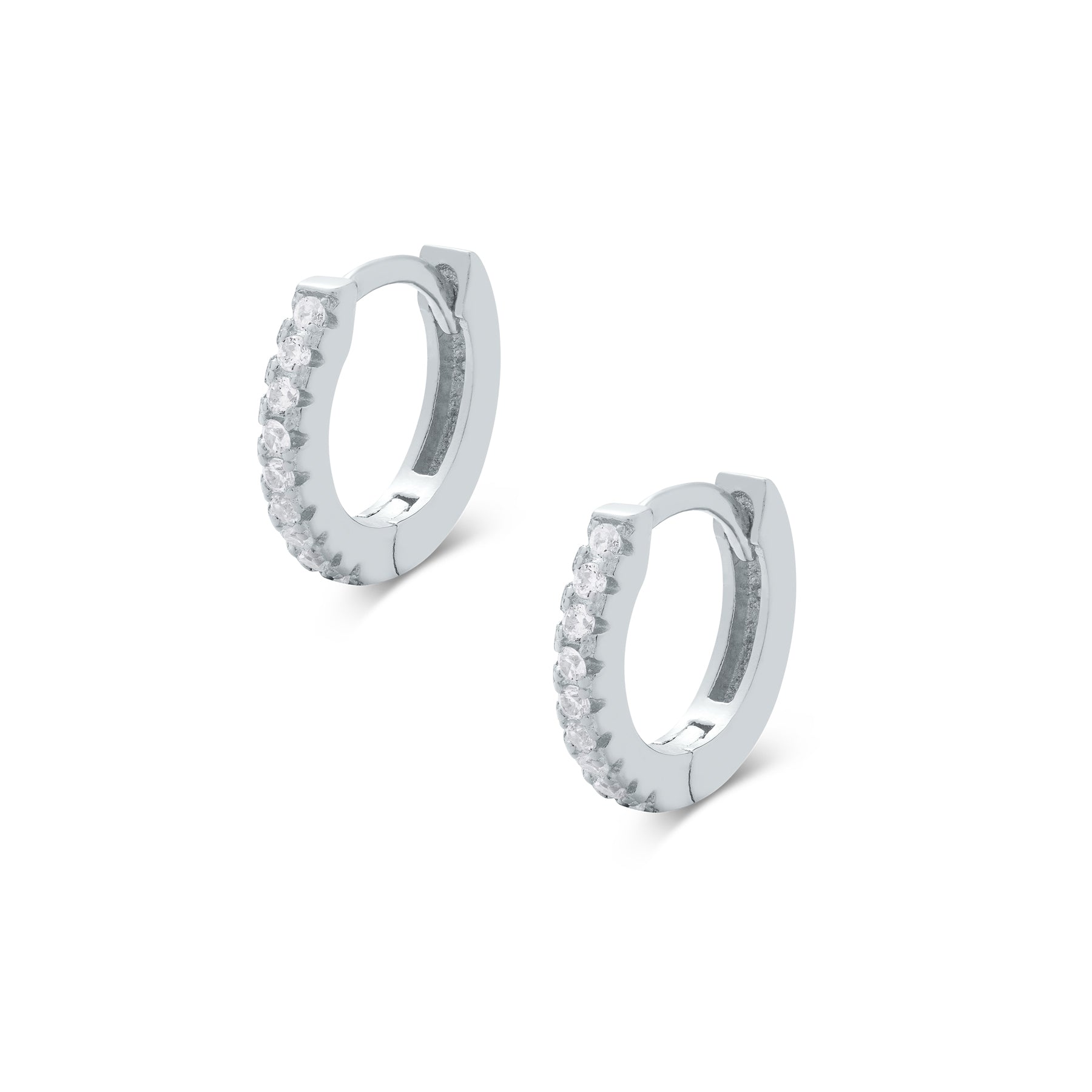 THE CASSIDY (CZ SILVER) Earrings Jimena Alejandra White Topaz Silver 