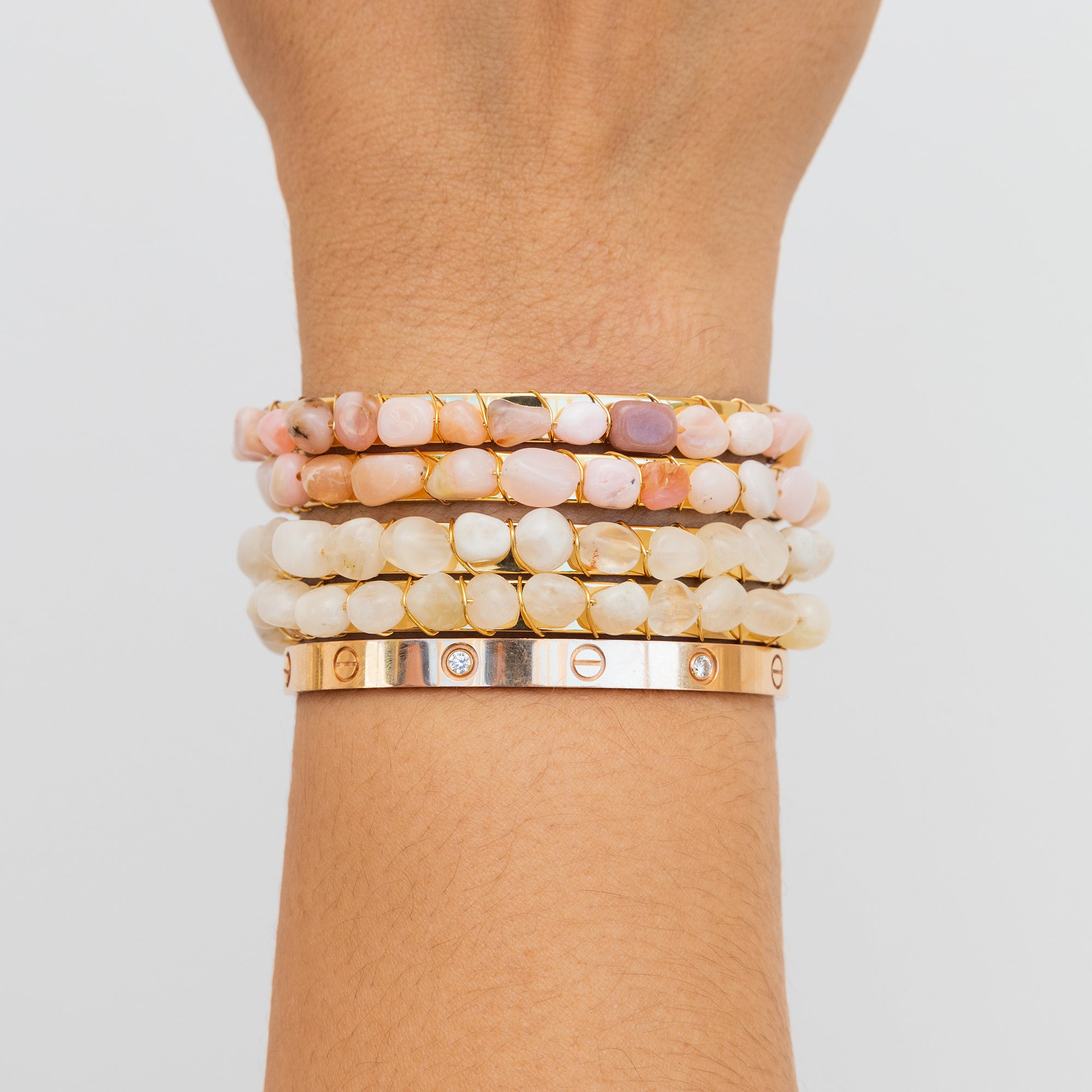 THE JELENA (Rainbow Moonstone) Bracelets Jimena Alejandra 