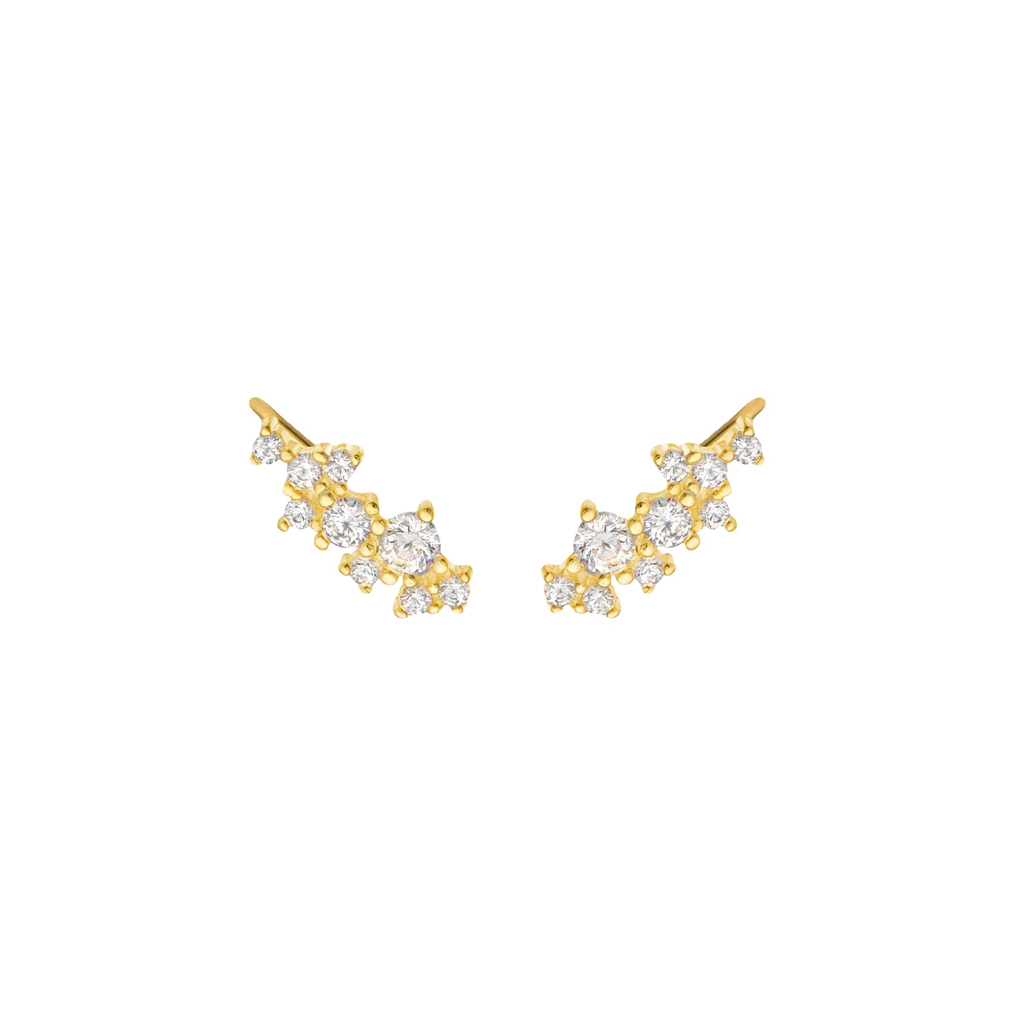 THE KENDRA (GOLD) Earrings Jimena Alejandra Gold Plated 