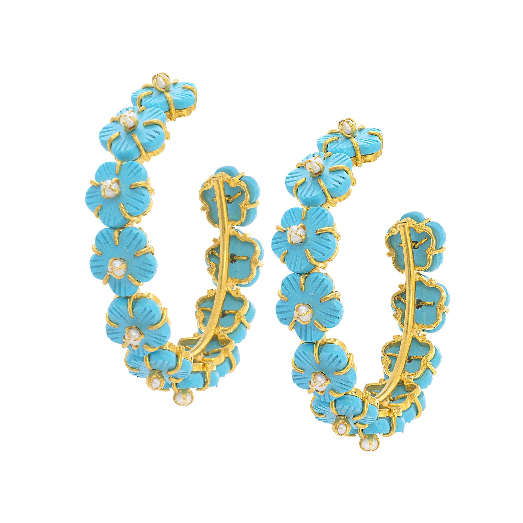 THE POPPY (Turquoise) Earrings Jimena Alejandra 