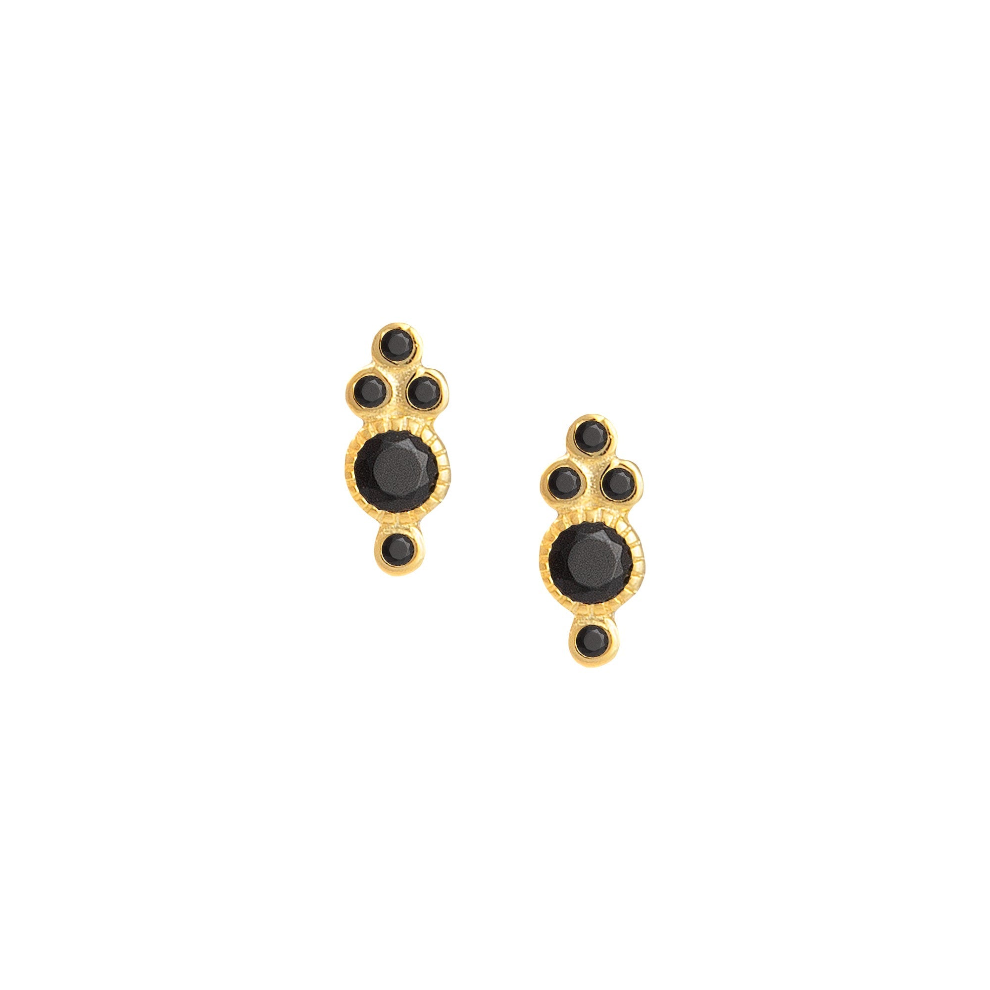 THE REYA (BLACK) Earrings Jimena Alejandra Black 