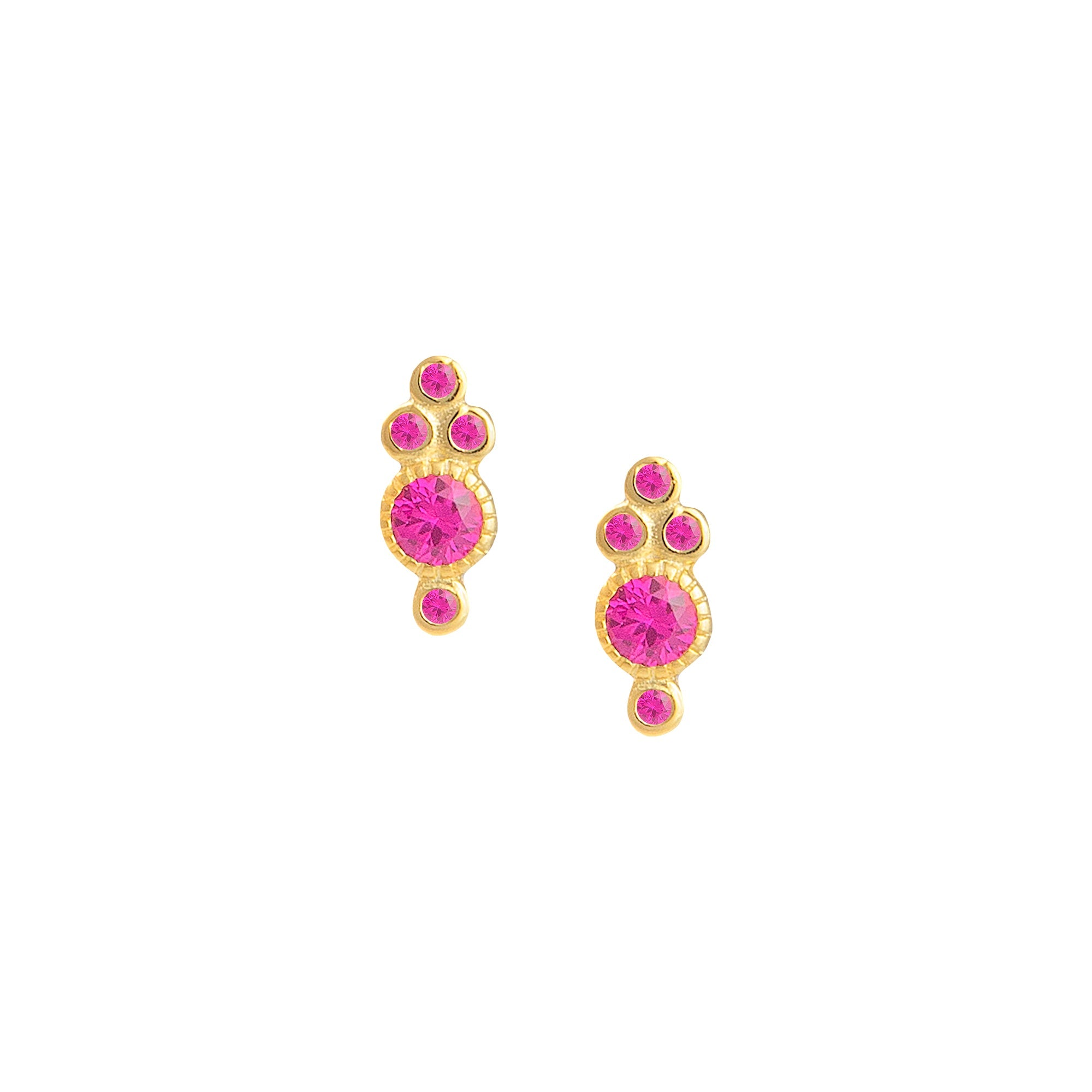 THE REYA (PINK) Earrings Jimena Alejandra Pink 