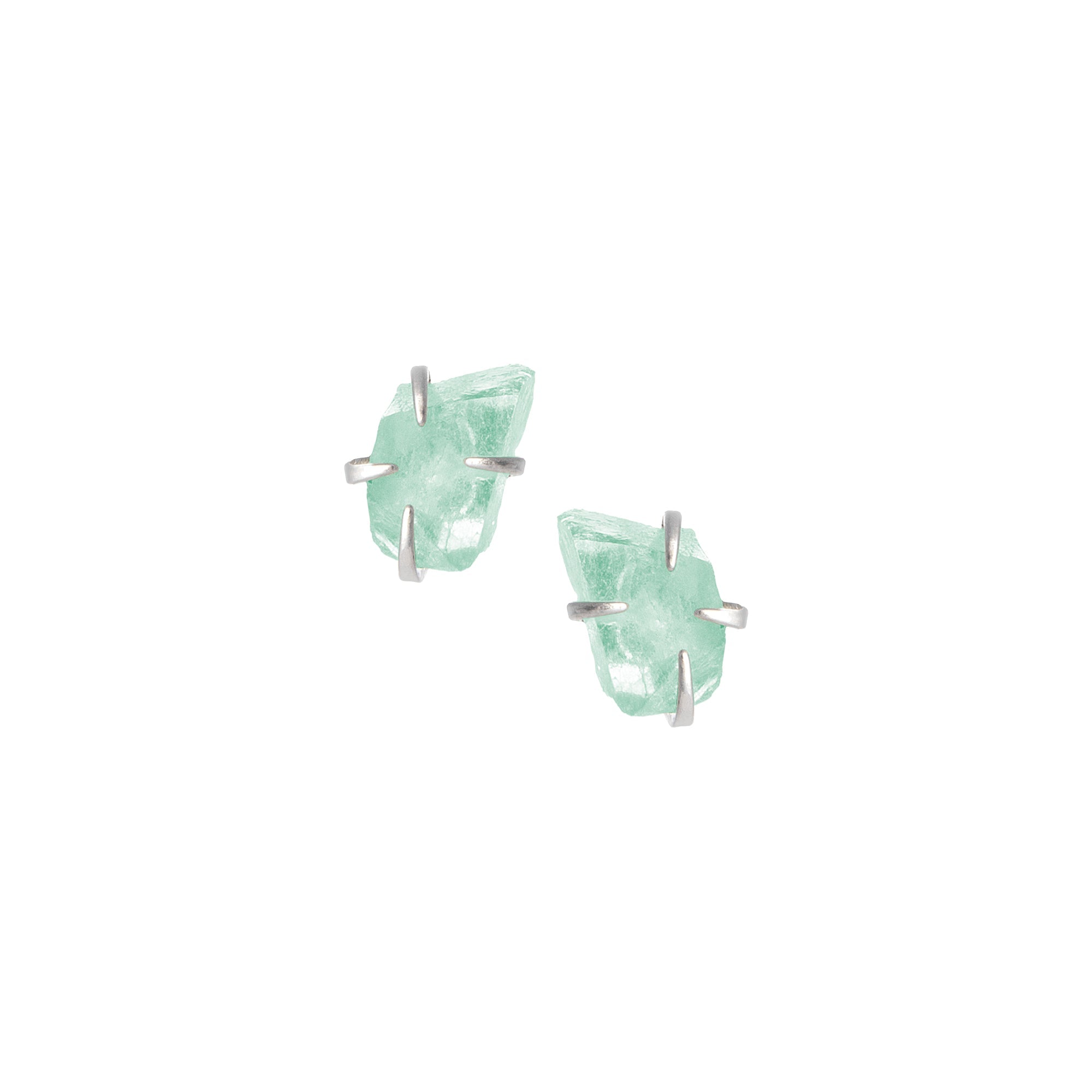 THE RILEY (Aquamarine) Earrings Jimena Alejandra Silver 