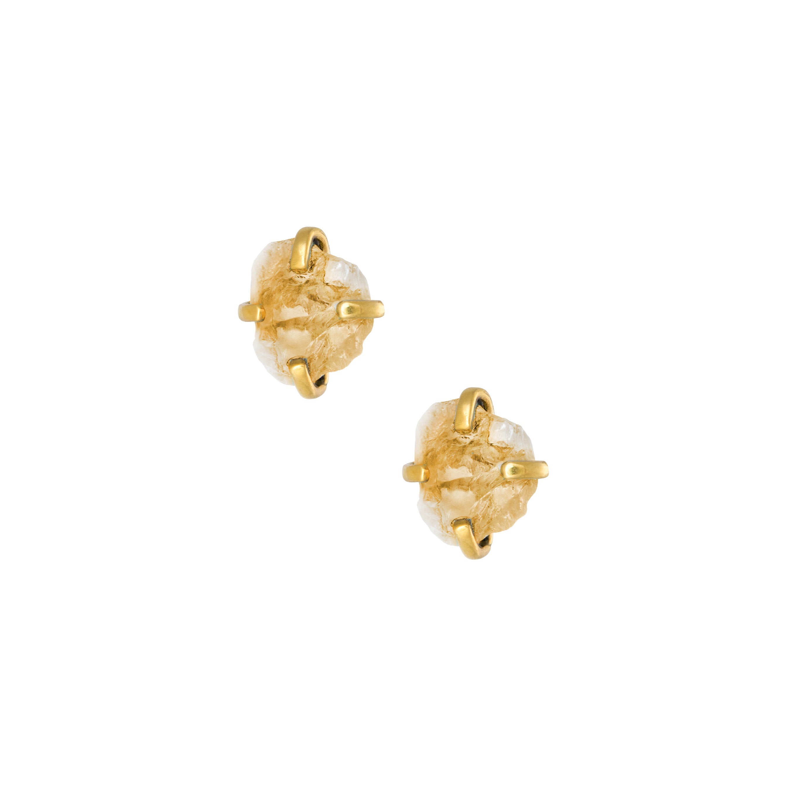 THE RILEY (Citrine) Earrings Jimena Alejandra Gold Plated 